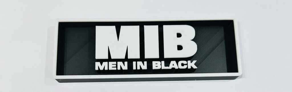 Decorative Men in Black MIB Film Logo Sign Display Cinema s17.5cm L22cm