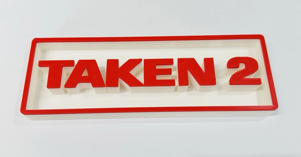 Decorative Taken 2 Film Logo Sign Display Cinema s17.5cm L22cm (Copy)