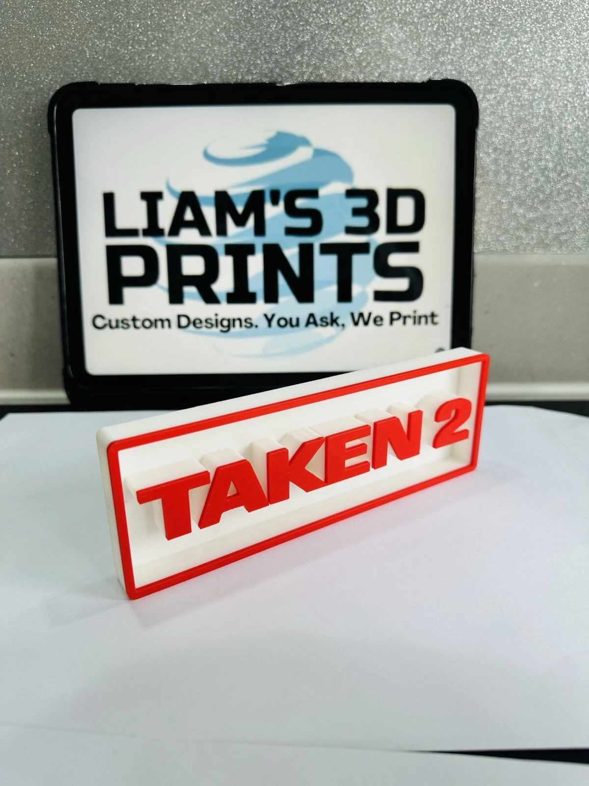 Decorative Taken 2 Film Logo Sign Display Cinema s17.5cm L22cm (Copy)