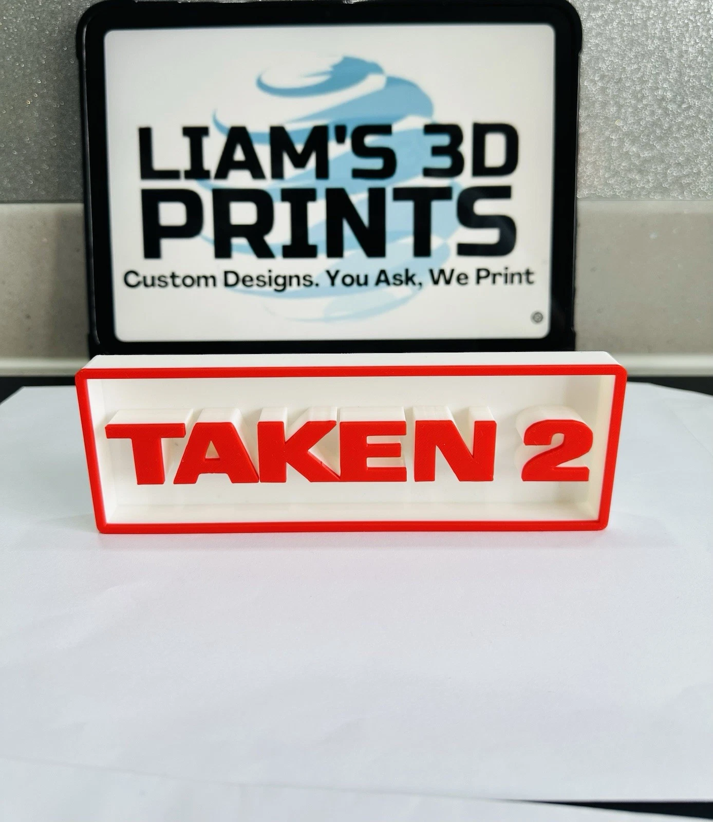 Decorative Taken 2 Film Logo Sign Display Cinema s17.5cm L22cm (Copy)
