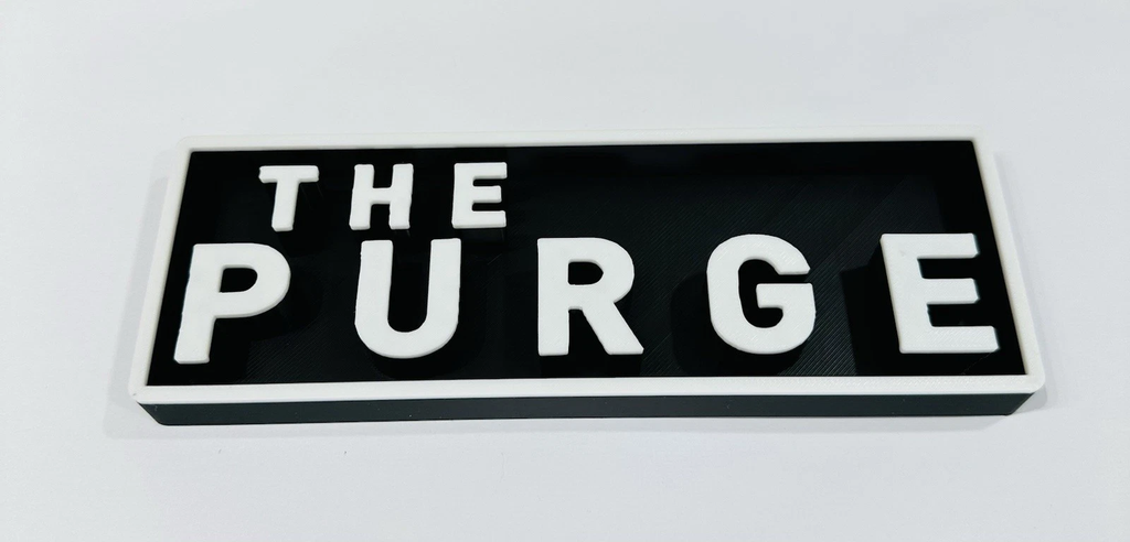 Decorative The Purge Film Logo Sign Display Cinema s17.5cm L22cm