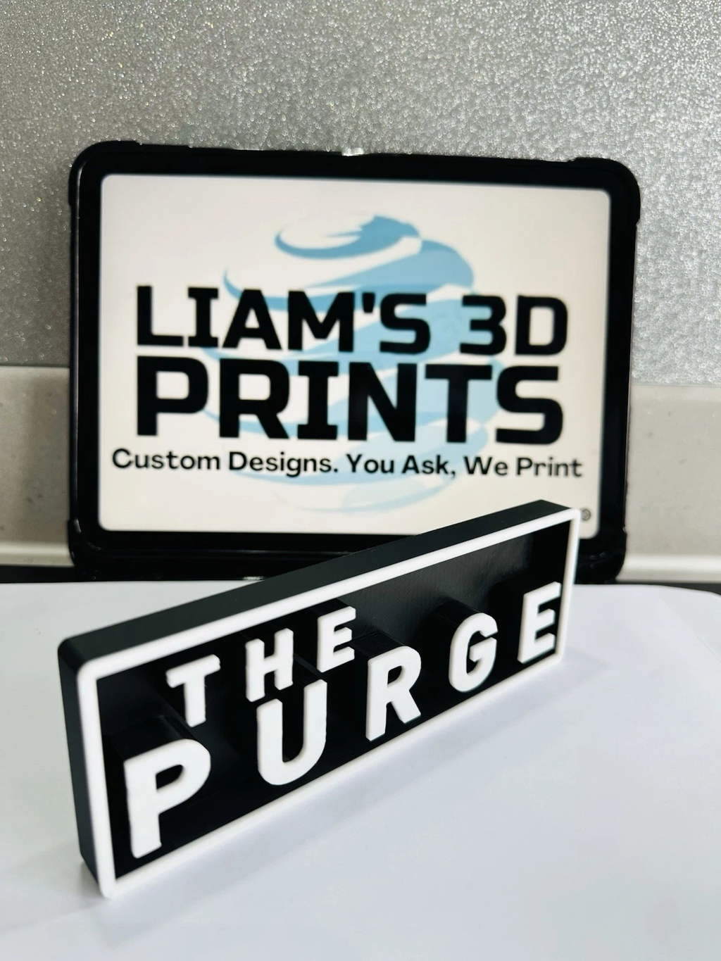 Decorative The Purge Film Logo Sign Display Cinema s17.5cm L22cm