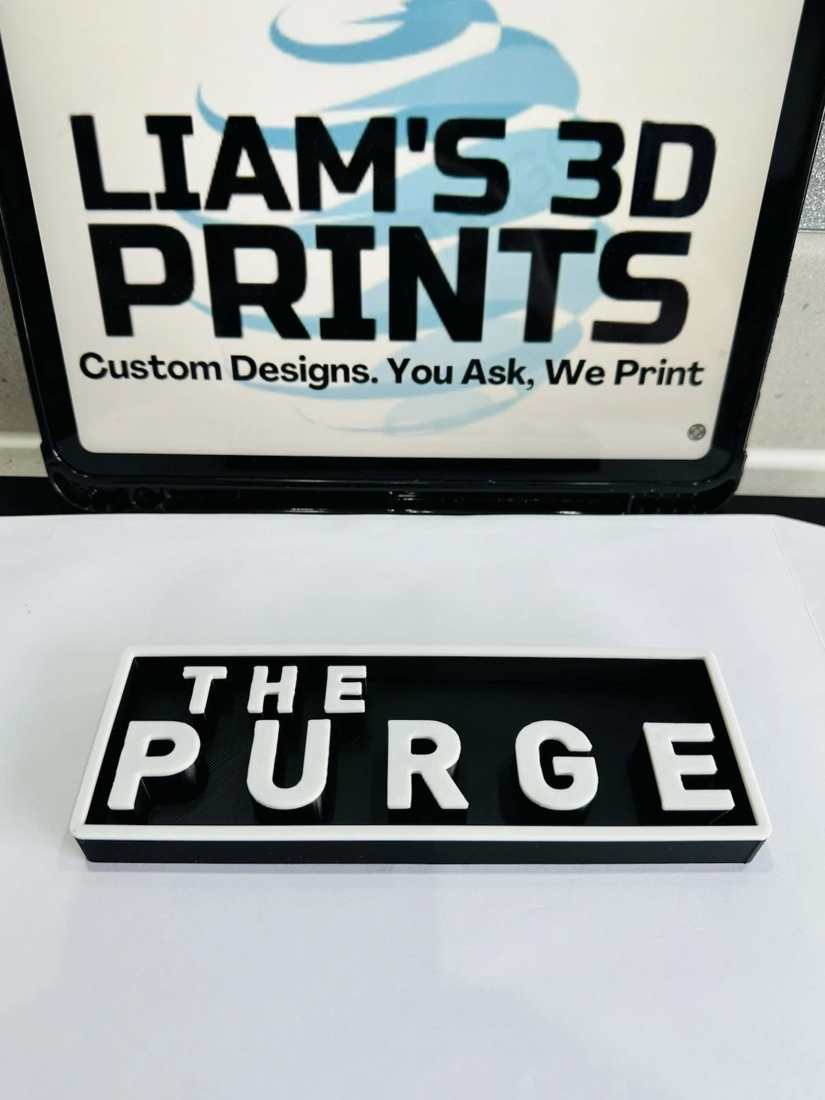 Decorative The Purge Film Logo Sign Display Cinema s17.5cm L22cm