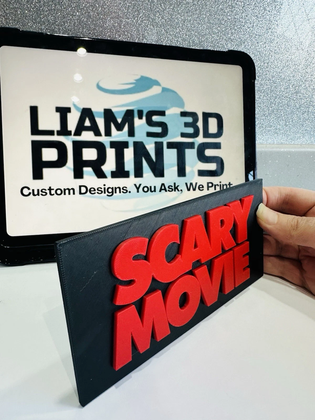 Decorative Scary Movie Film TV logo Sign Display Pops