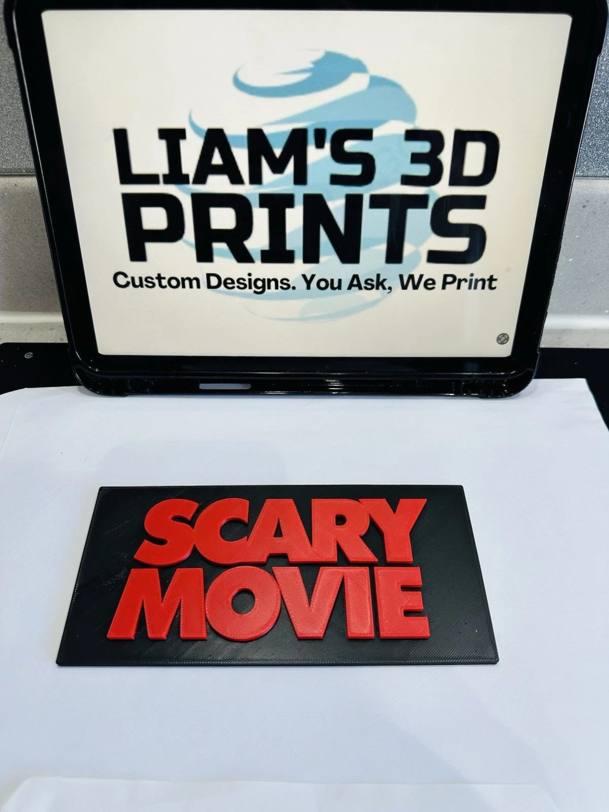 Decorative Scary Movie Film TV logo Sign Display Pops