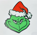 Decorative The Grinch Christmas logo Sign Display Pops 3D TV Wall Plaque Room