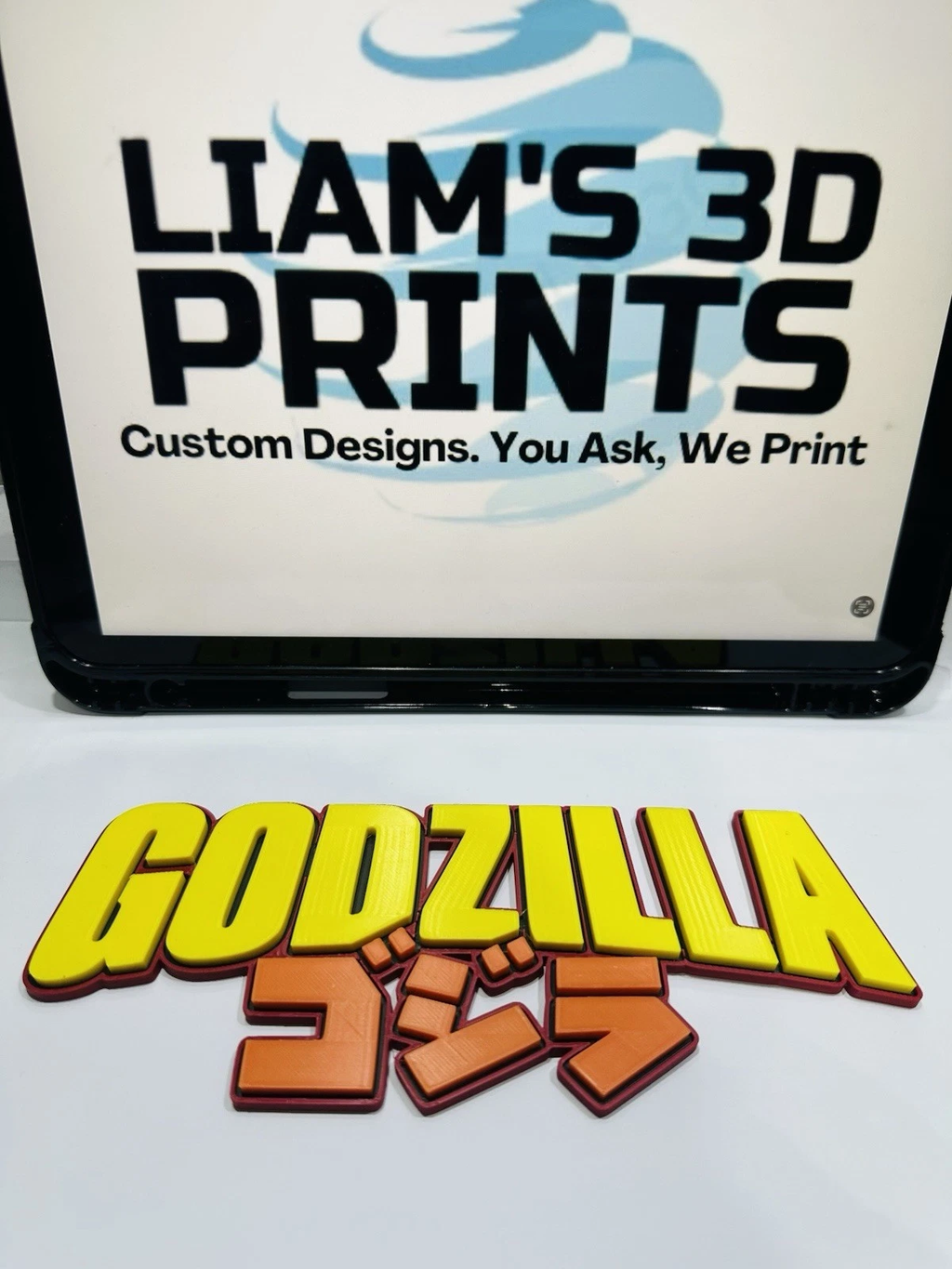 Decorative Godzilla logo Sign Display 3D Film Cinema