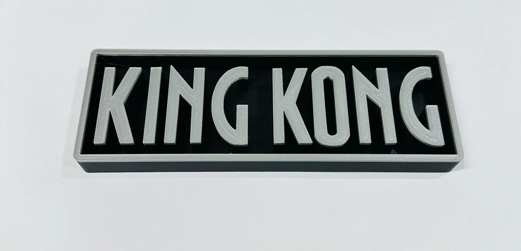 Decorative King Kong Film Logo Sign Display Cinema small 17.5cm Large 22cm