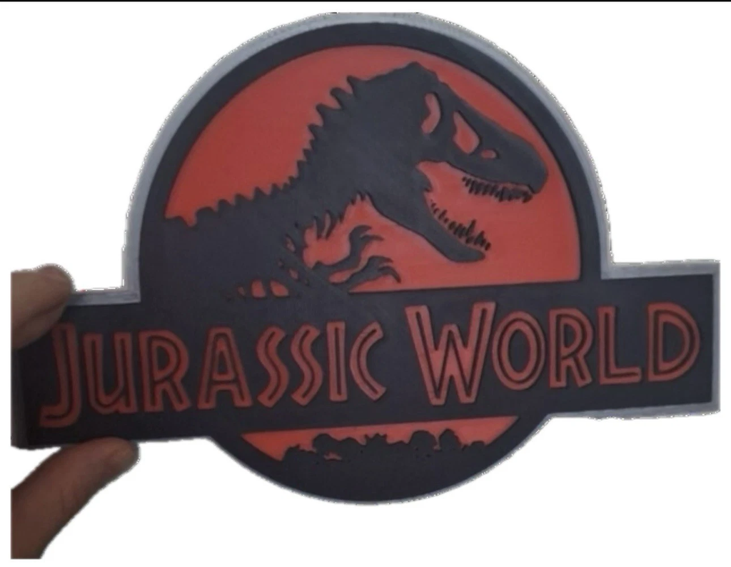 Decorative Jurassic World Film logo Sign Display Pop