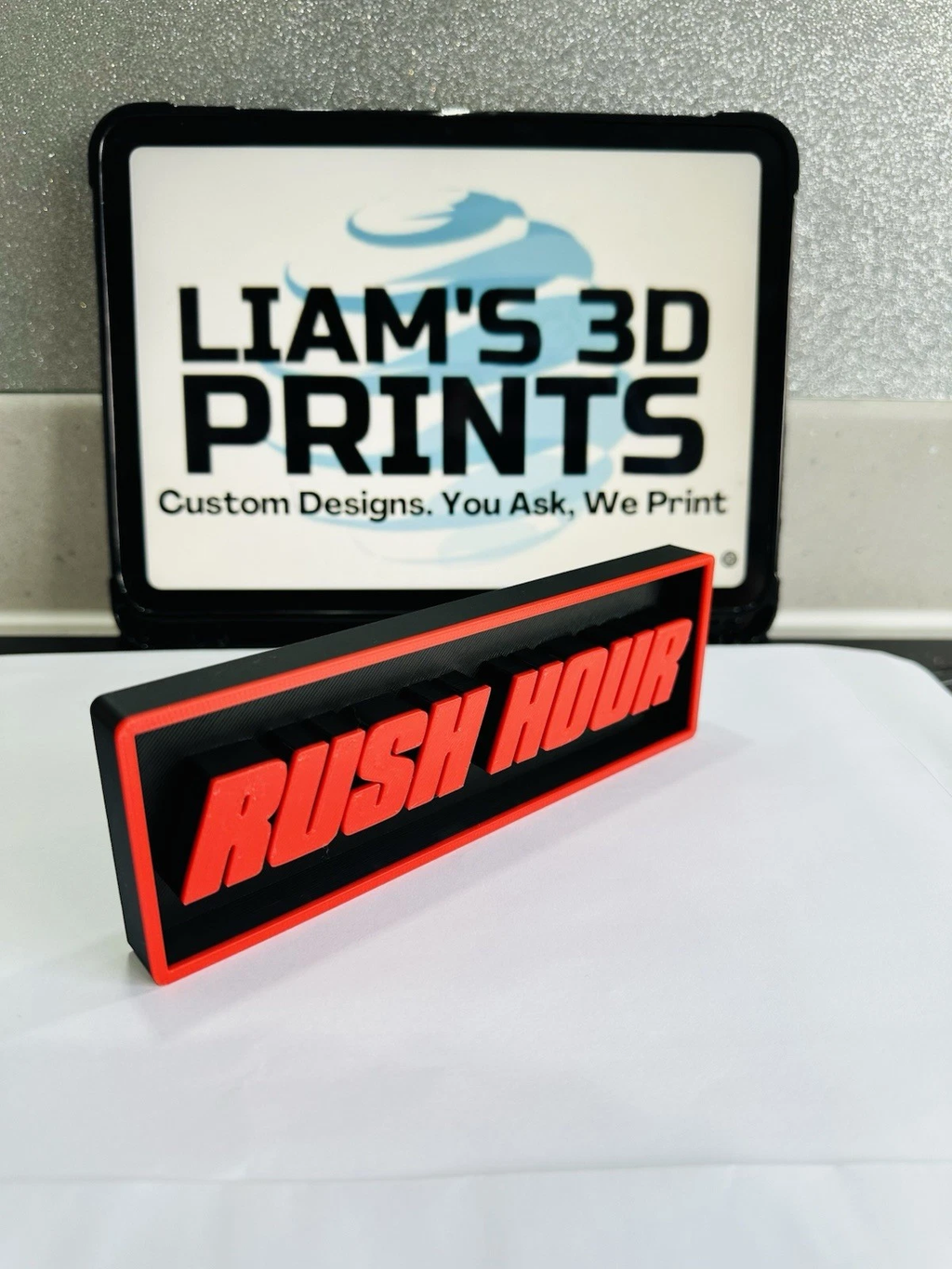 Decorative Rush Hour Film Logo Sign Display Cinema s17.5cm L22cm