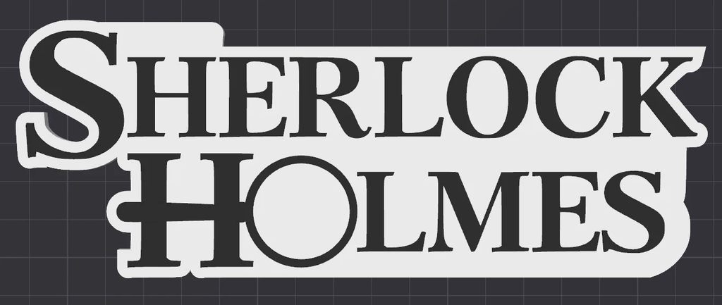 Decorative Sherlock Holmes Film TV logo Sign Display Pops