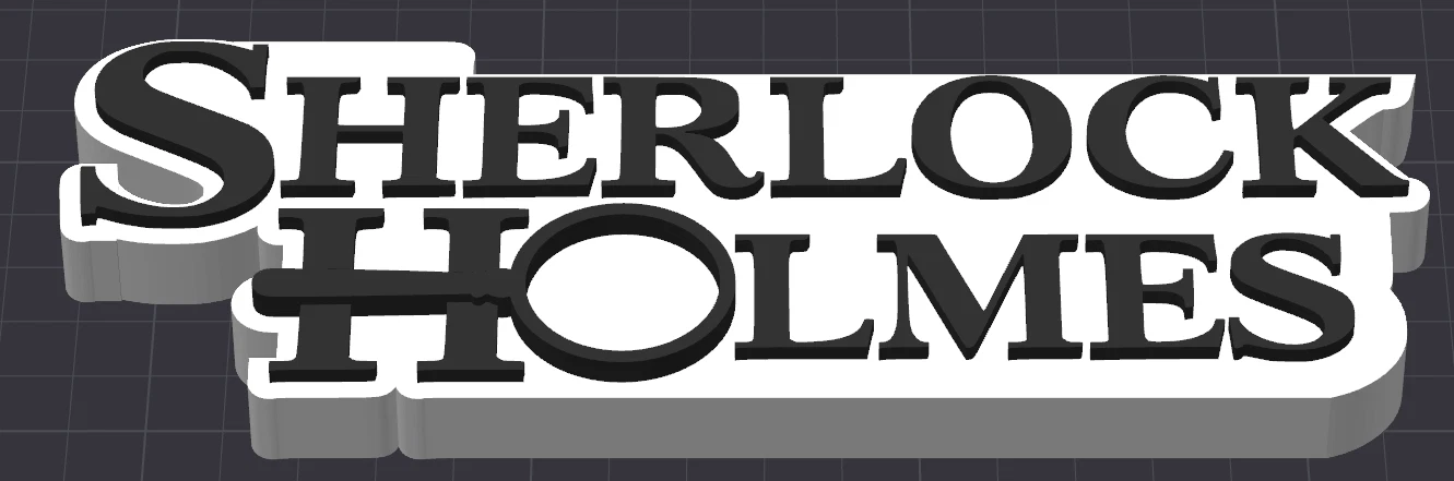 Decorative Sherlock Holmes Film TV logo Sign Display Pops