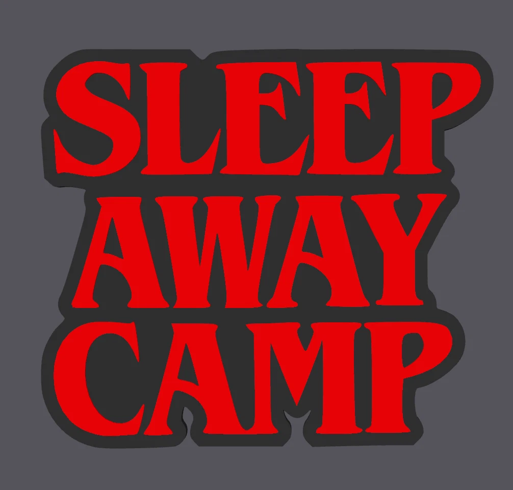 Decorative Sleep Away Camp Film Self Standing logo display pops Room Horror