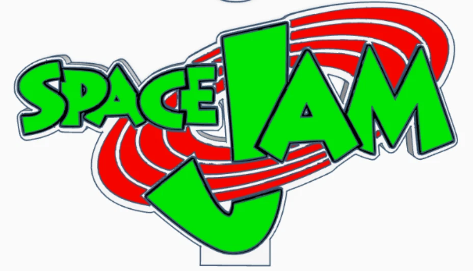 Decorative Space Jam Film TV Self Standing logo Sign Display Pops
