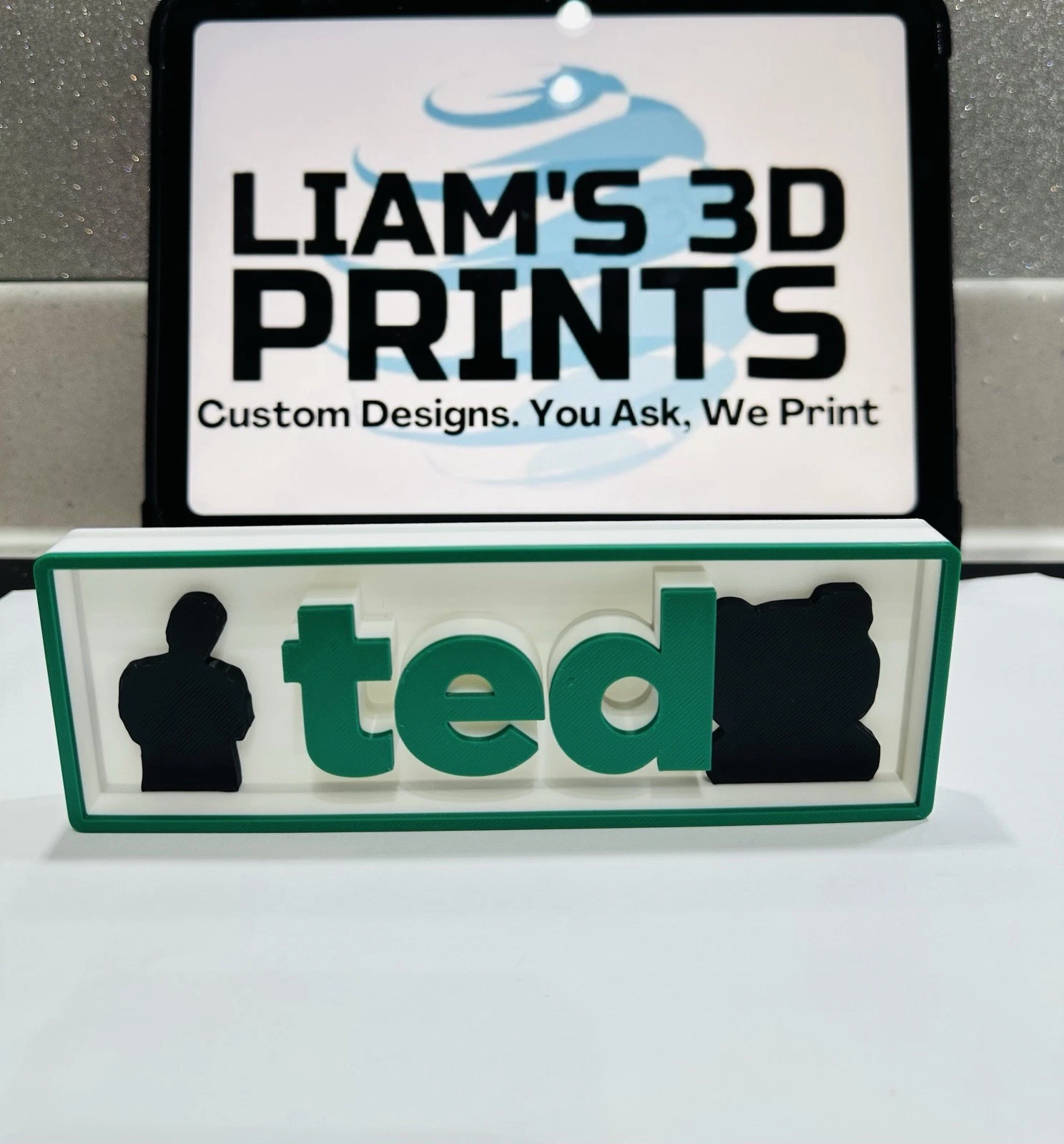 Decorative Ted Film Logo Sign Display Cinema small 17.5cm Large 22cm