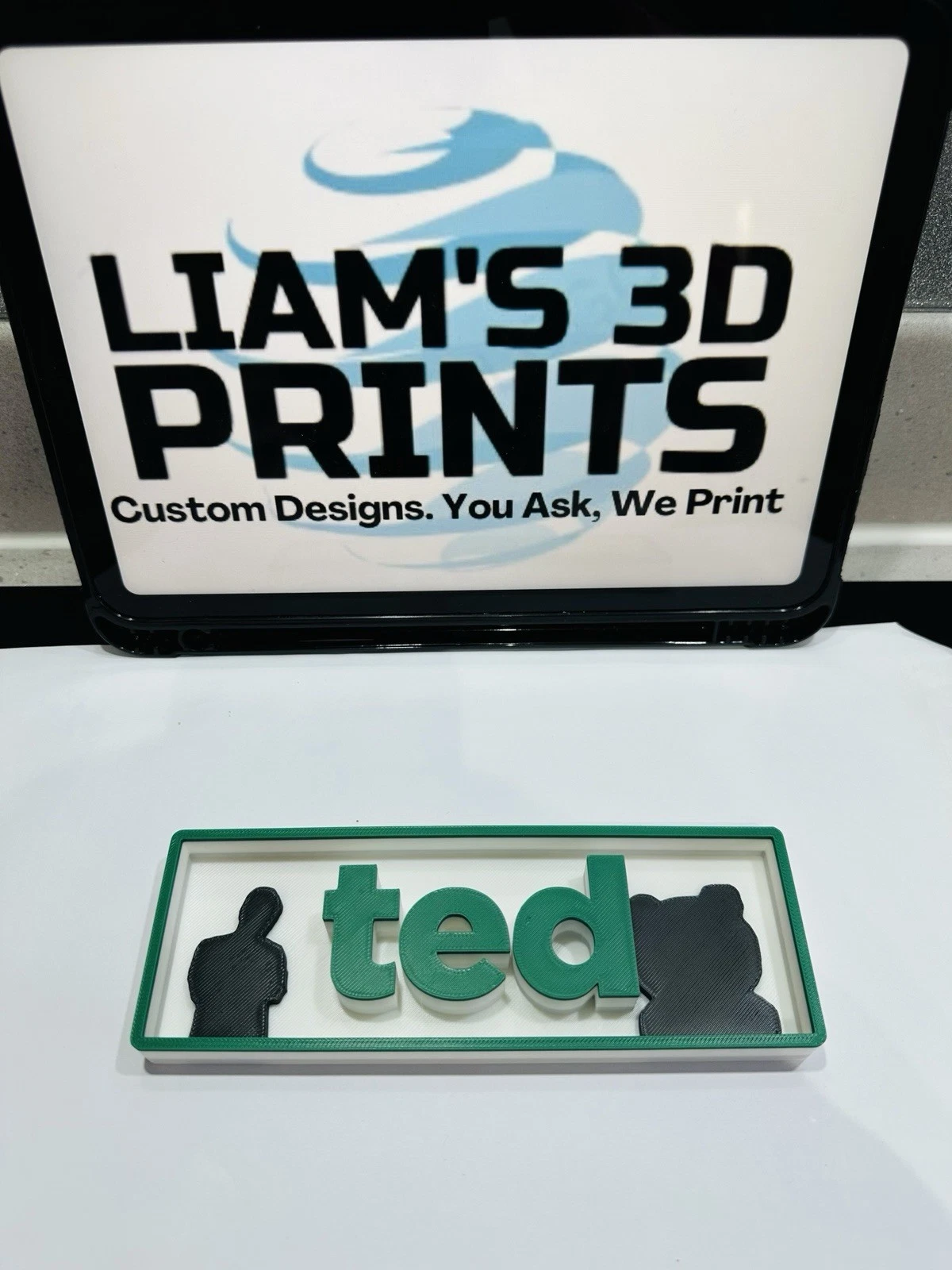 Decorative Ted Film Logo Sign Display Cinema small 17.5cm Large 22cm