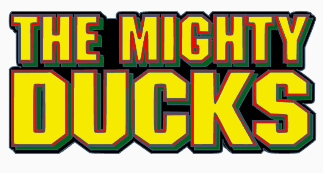 Decorative Mighty Ducks Film TV Sport logo Sign Display Pops Self Standing