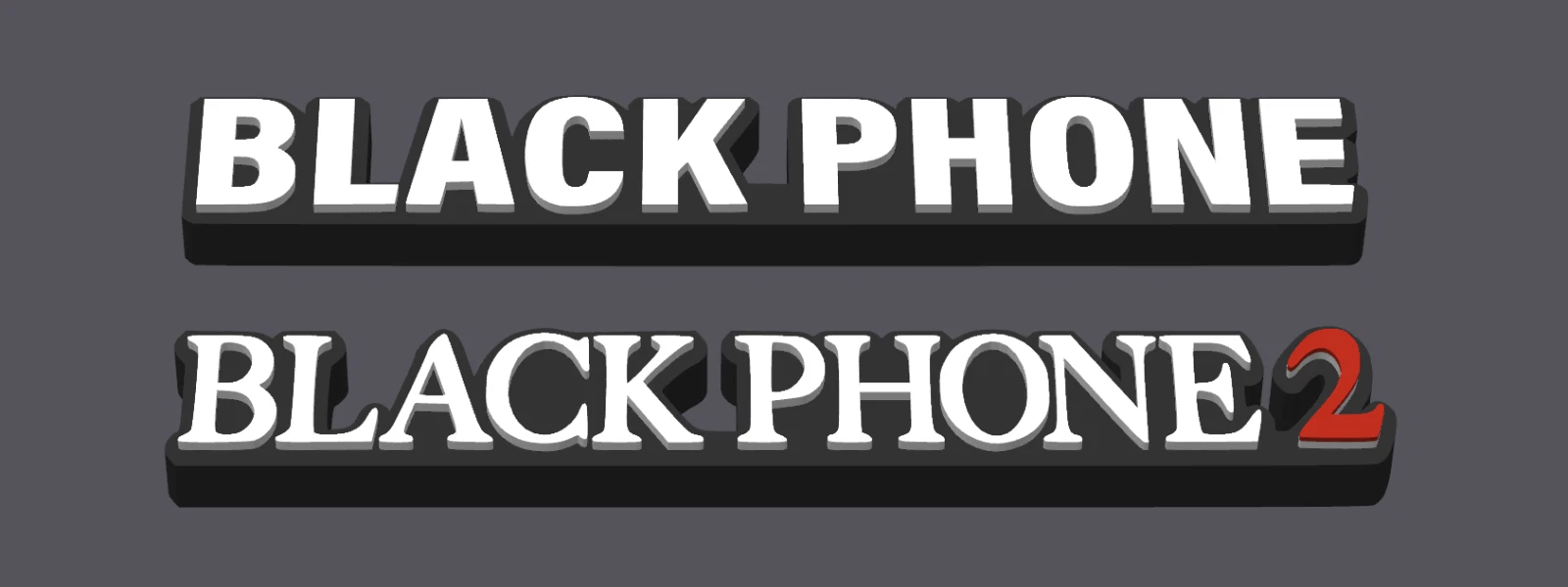 Decorative Black Phone / Black Phone 2 The Grabber Horror Logo Film Sign Display