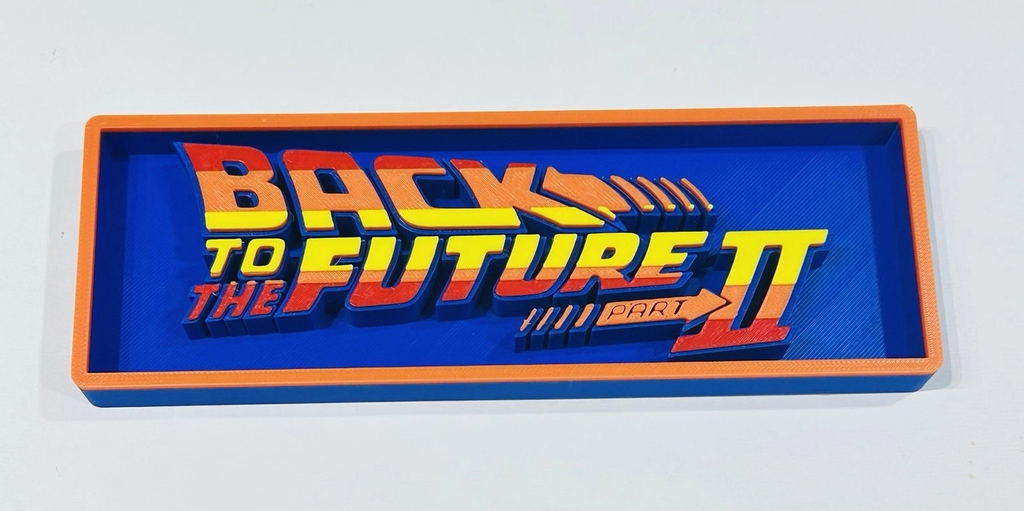 Decorative Back To The Future Part 2 BTTF Film Logo Sign Display Cinema 22cm
