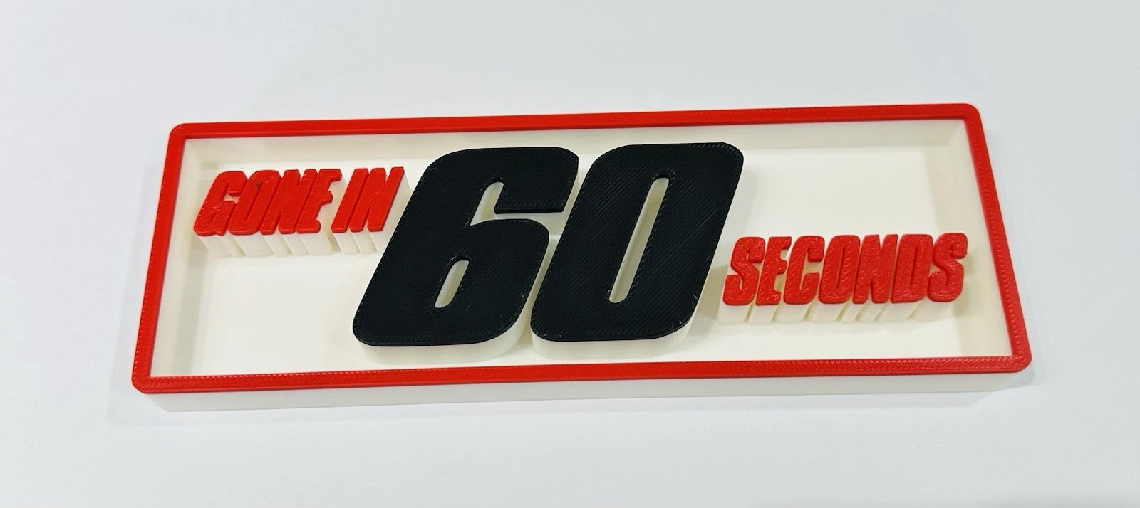 Decorative Gone in 60 Seconds Film Logo Sign Display Cinema s17.5cm L22cm