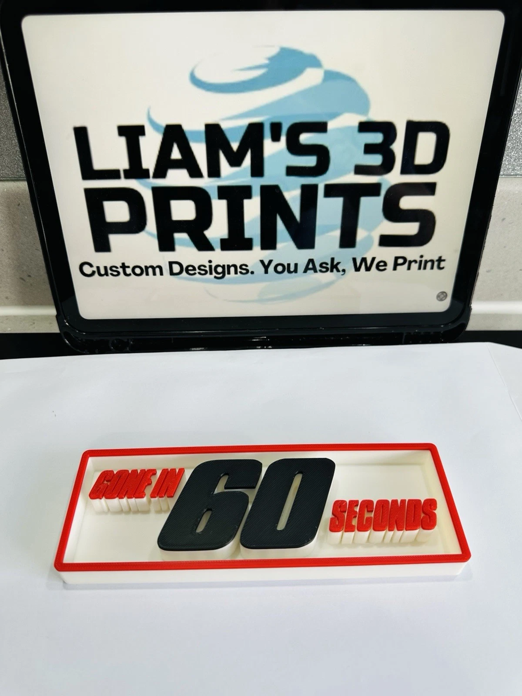 Decorative Gone in 60 Seconds Film Logo Sign Display Cinema s17.5cm L22cm