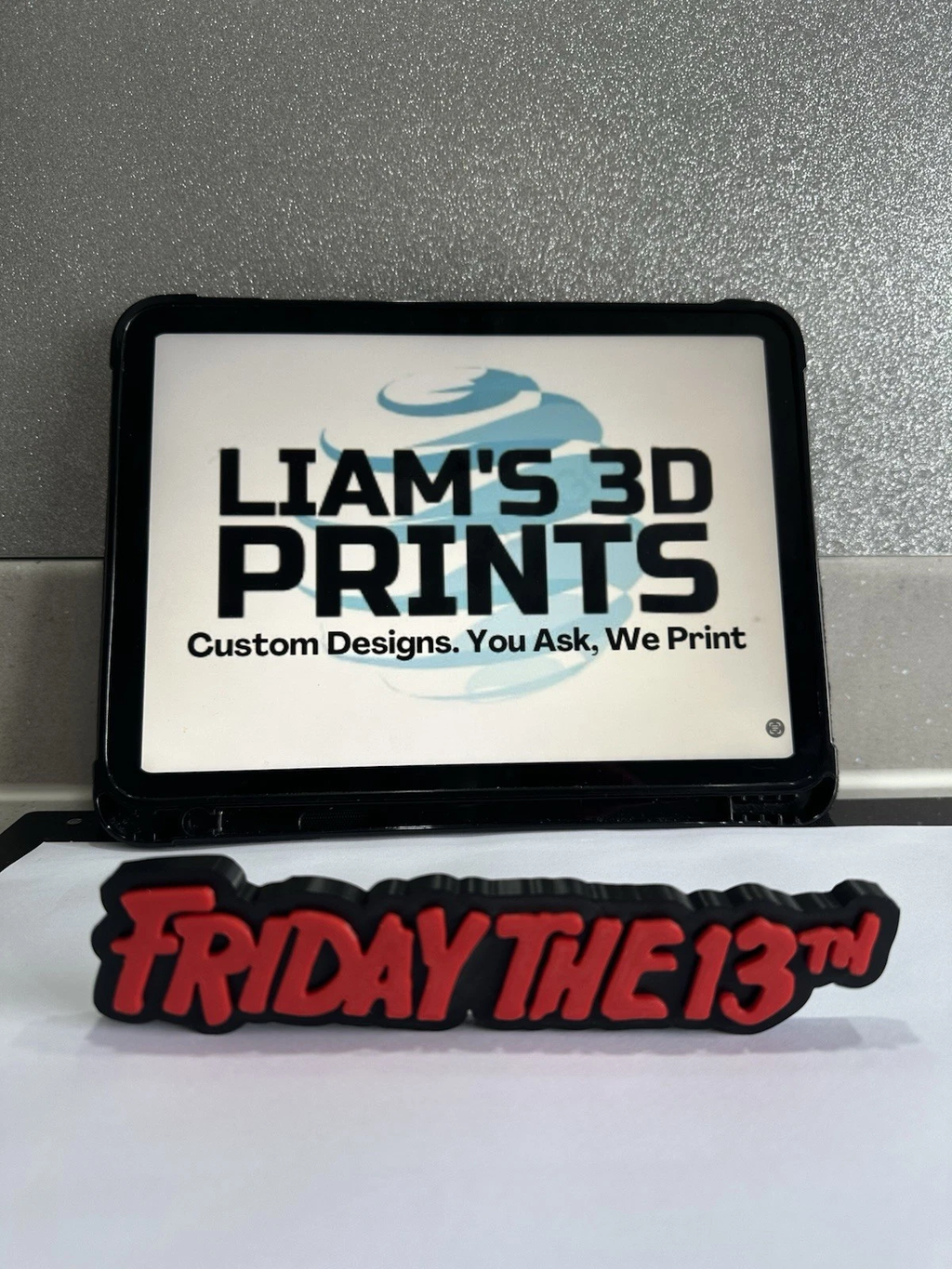 Decorative Friday the 13th Logo Sign Display Pops