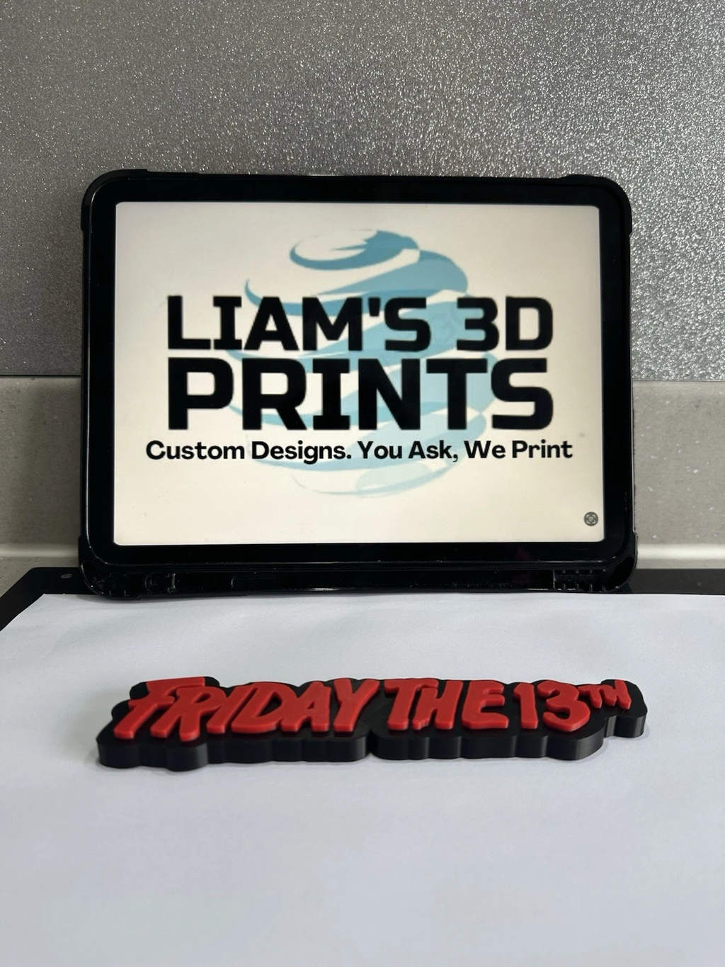 Decorative Friday the 13th Logo Sign Display Pops