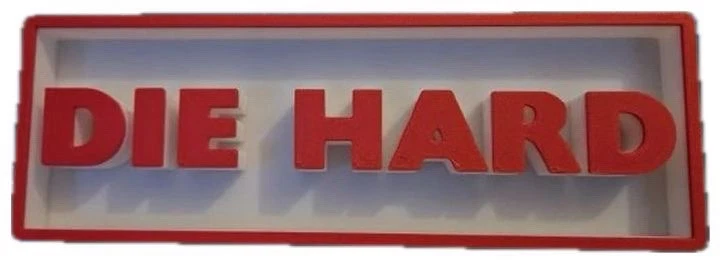 Decorative Die Hard Film Logo Sign Display Cinema small 17.5cm Large 22cm