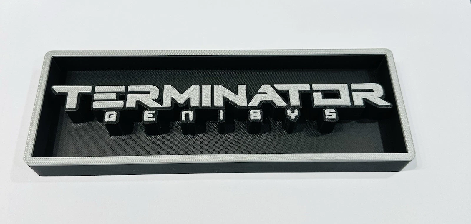 Decorative The Terminator Genisys Film Logo Sign Display Cinema s 17.5cm L 22cm
