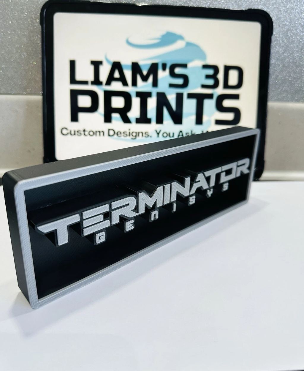 Decorative The Terminator Genisys Film Logo Sign Display Cinema s 17.5cm L 22cm