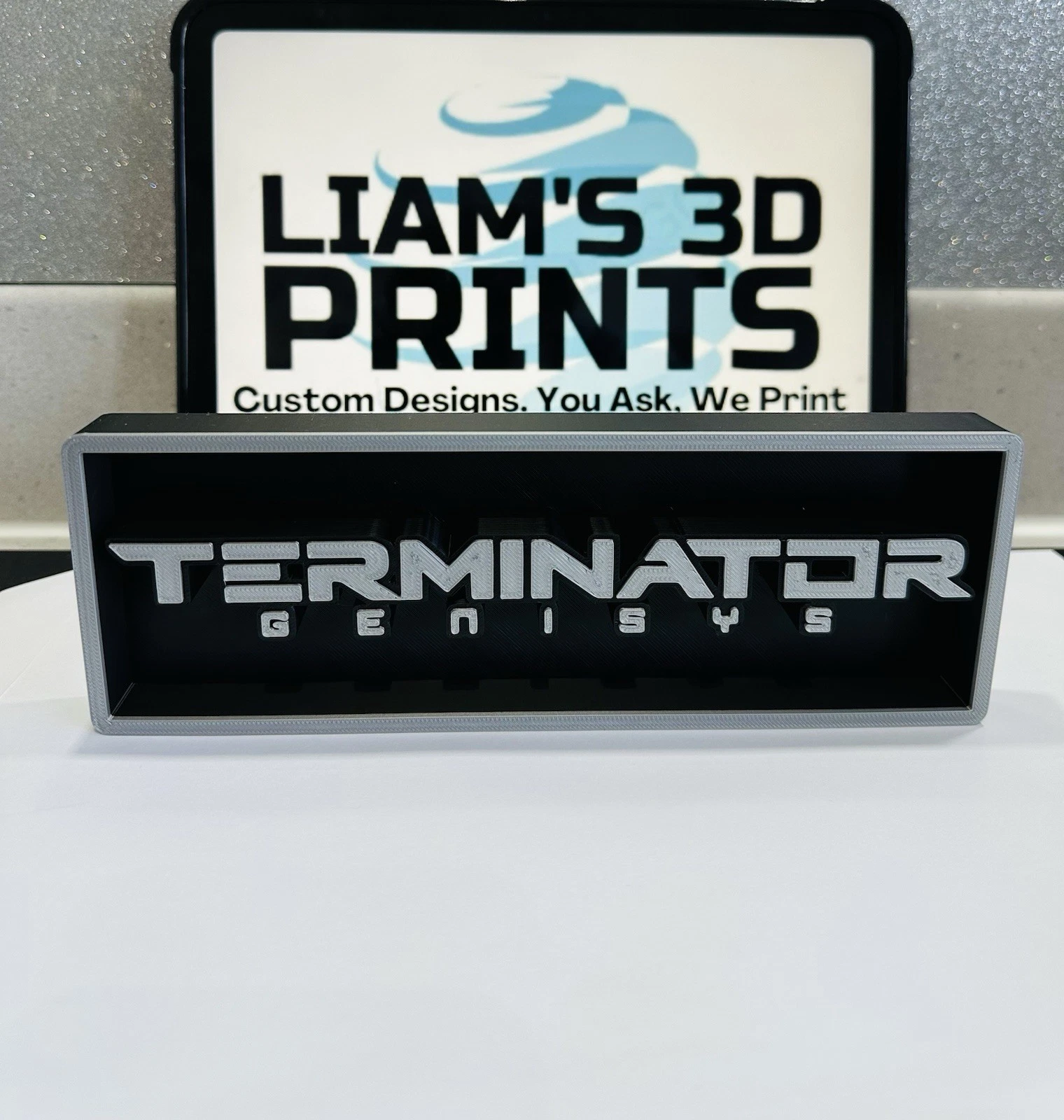 Decorative The Terminator Genisys Film Logo Sign Display Cinema s 17.5cm L 22cm
