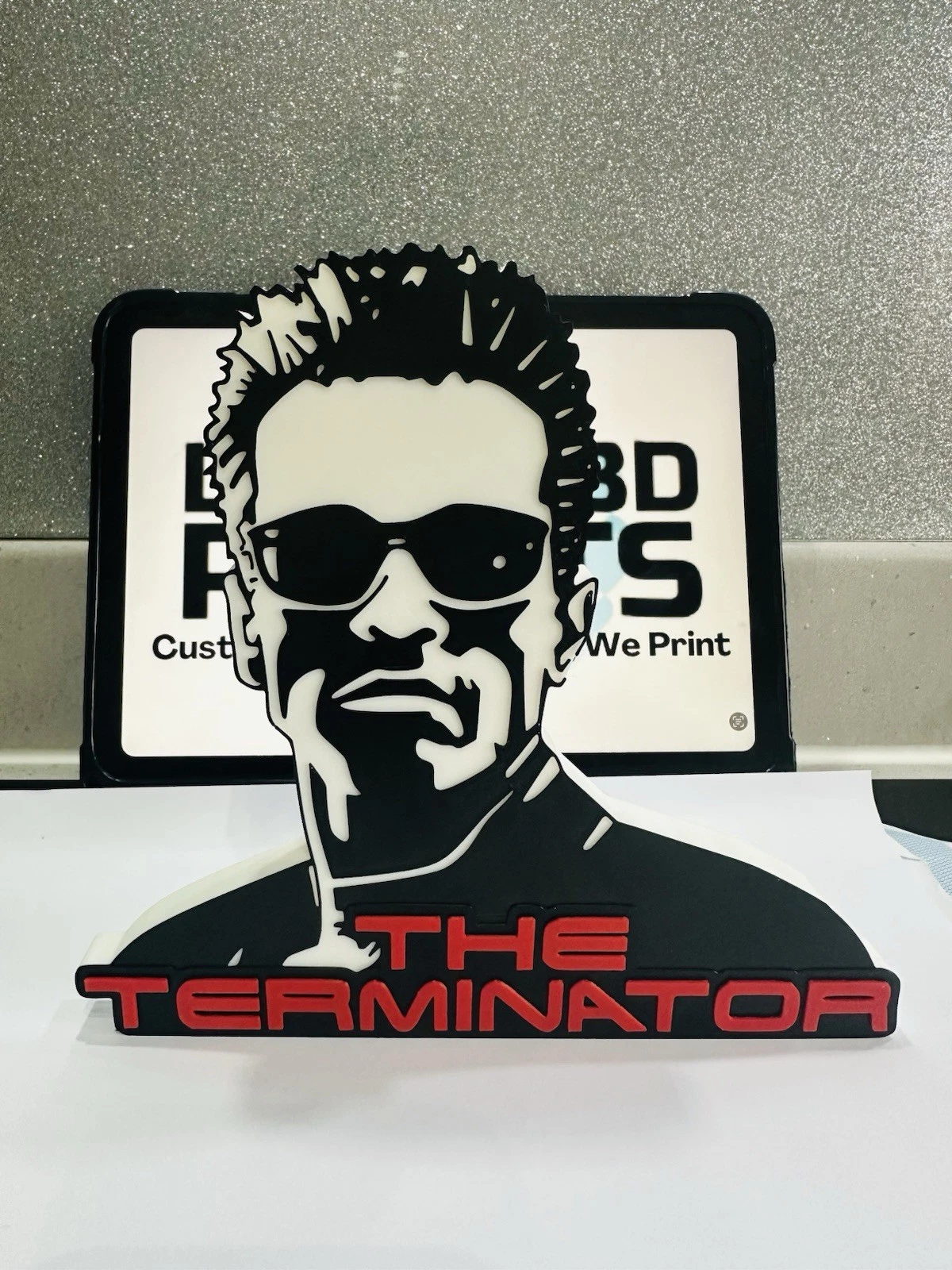 Decorative The Terminator Shillouette Film Self Standing logo Sign Display Pops