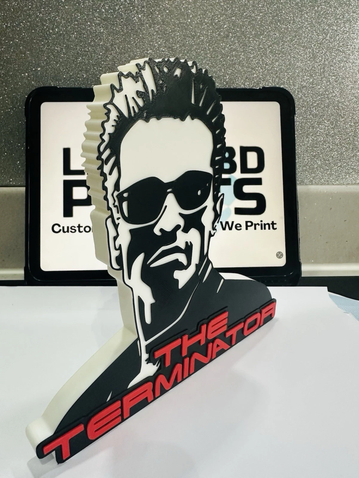 Decorative The Terminator Shillouette Film Self Standing logo Sign Display Pops