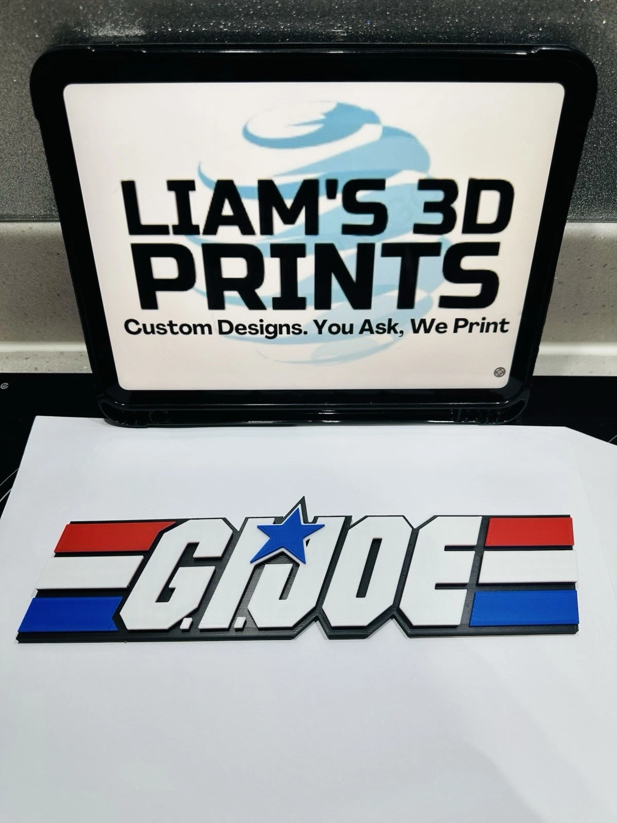 Decorative GIJoe GI JOE G.I Action sign logo display POP Figure Large 28cm