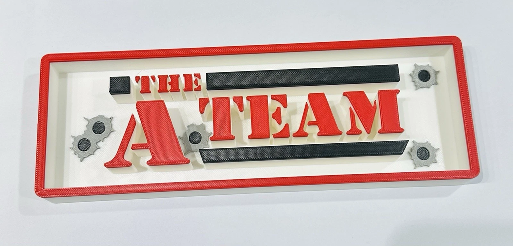 Decorative The A Team Film Logo Sign Display Cinema small 17.5cm Large 22cm