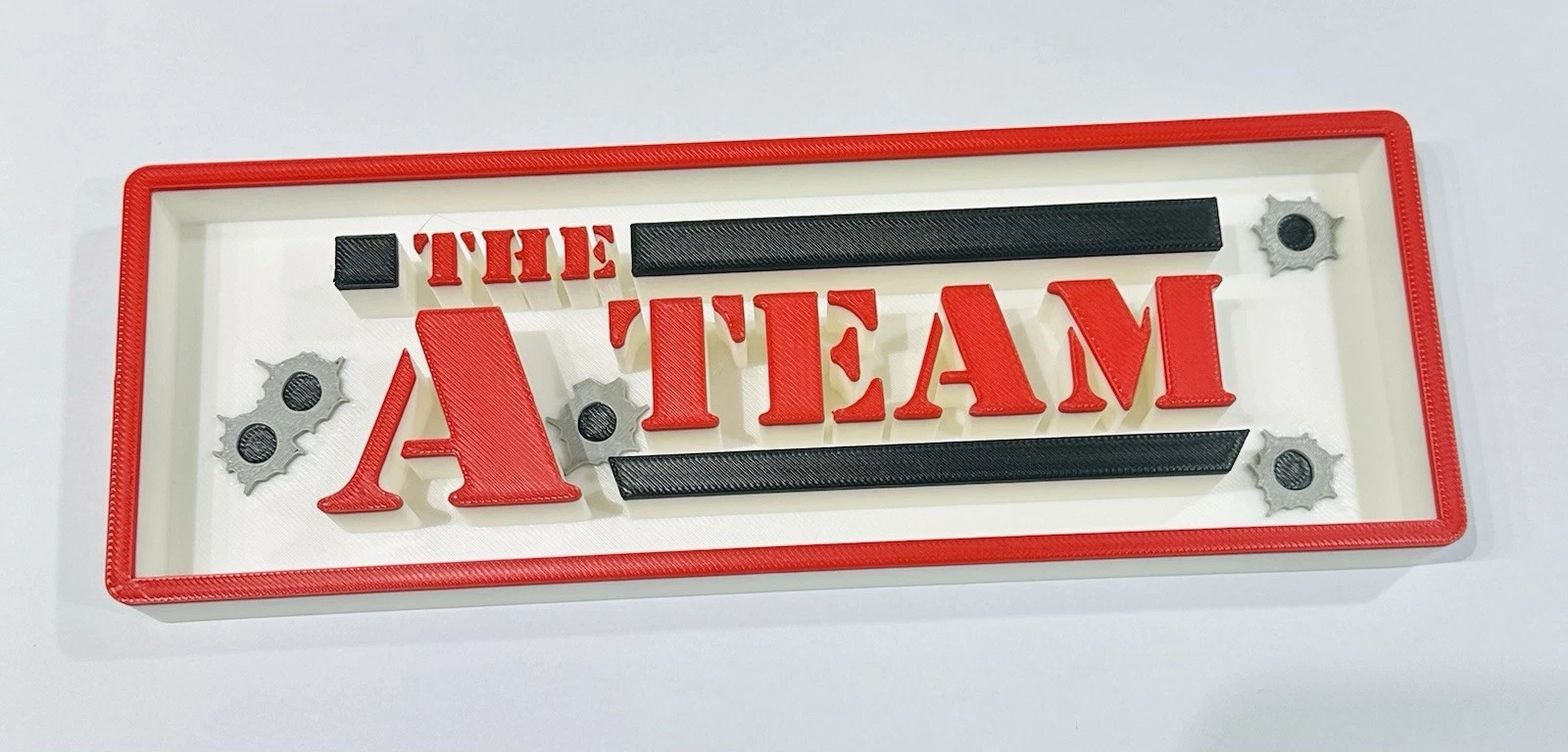 Decorative The A Team Film Logo Sign Display Cinema small 17.5cm Large 22cm