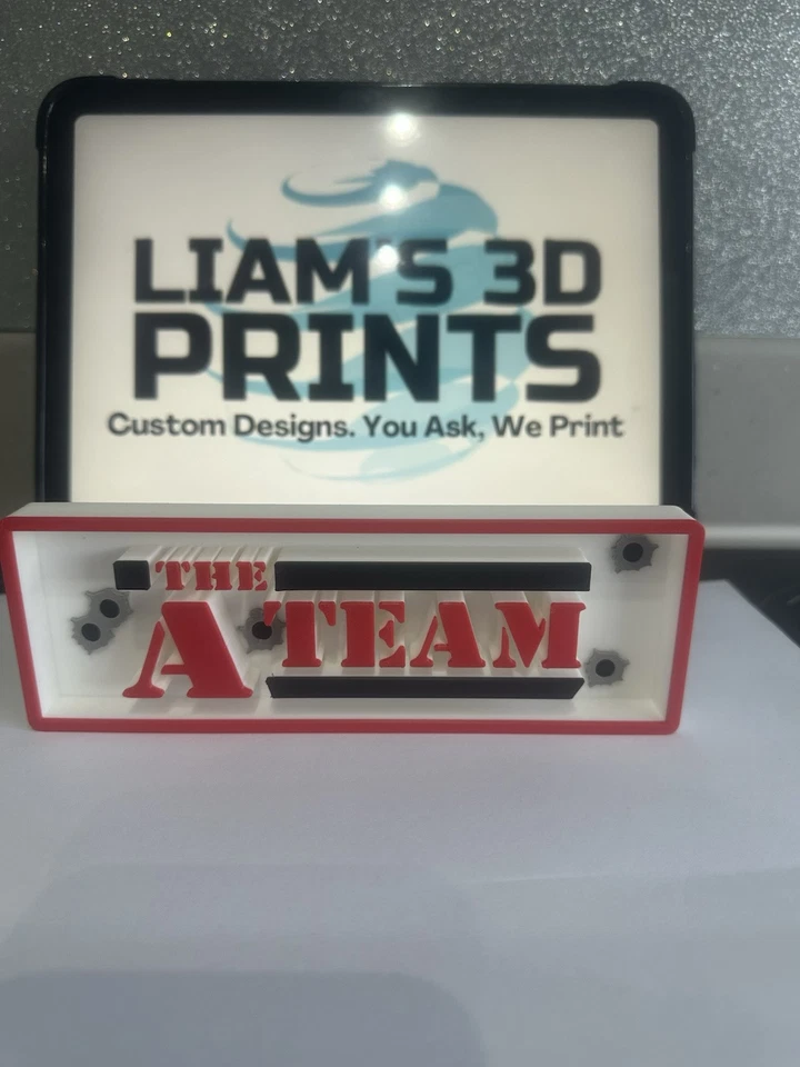 Decorative The A Team Film Logo Sign Display Cinema small 17.5cm Large 22cm