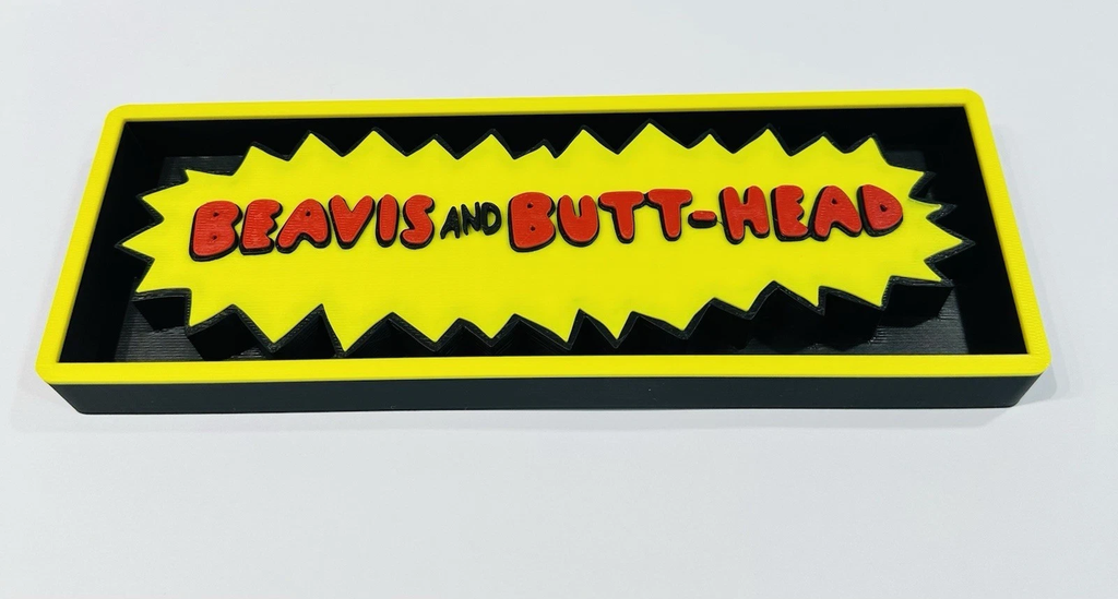 Decorative Beavis & Butthead Box Sign Film Shelf Display small 17.5cm L22cm