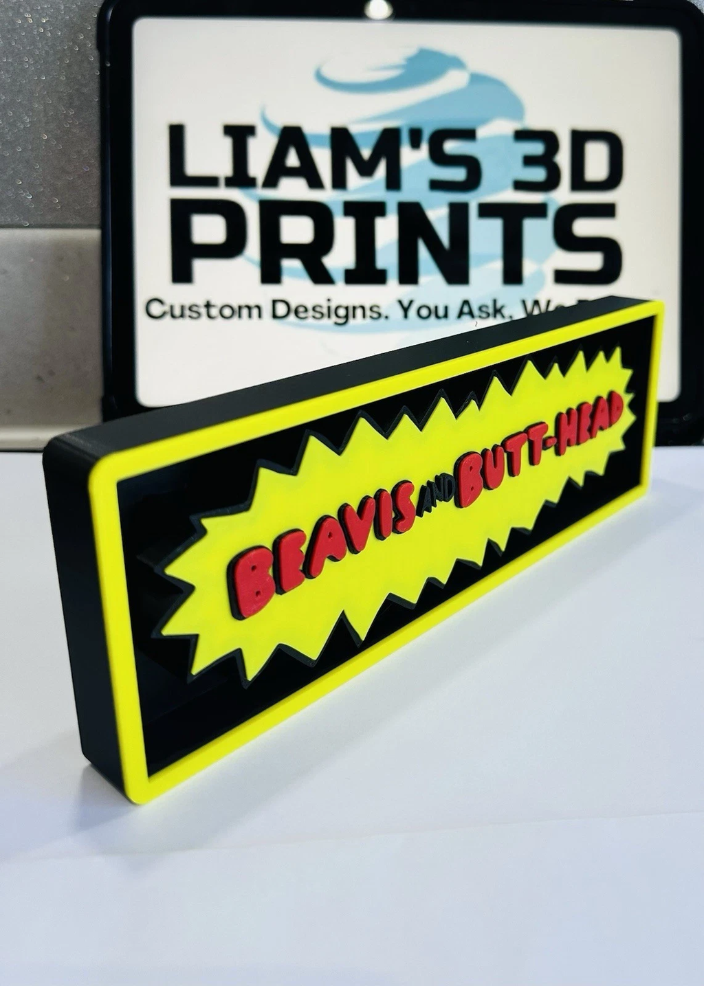Decorative Beavis & Butthead Box Sign Film Shelf Display small 17.5cm L22cm