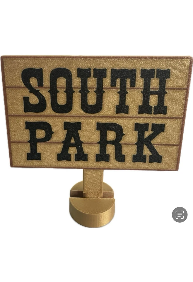 South Park Notice Board Sign Stand Logo Kenny Cartmam