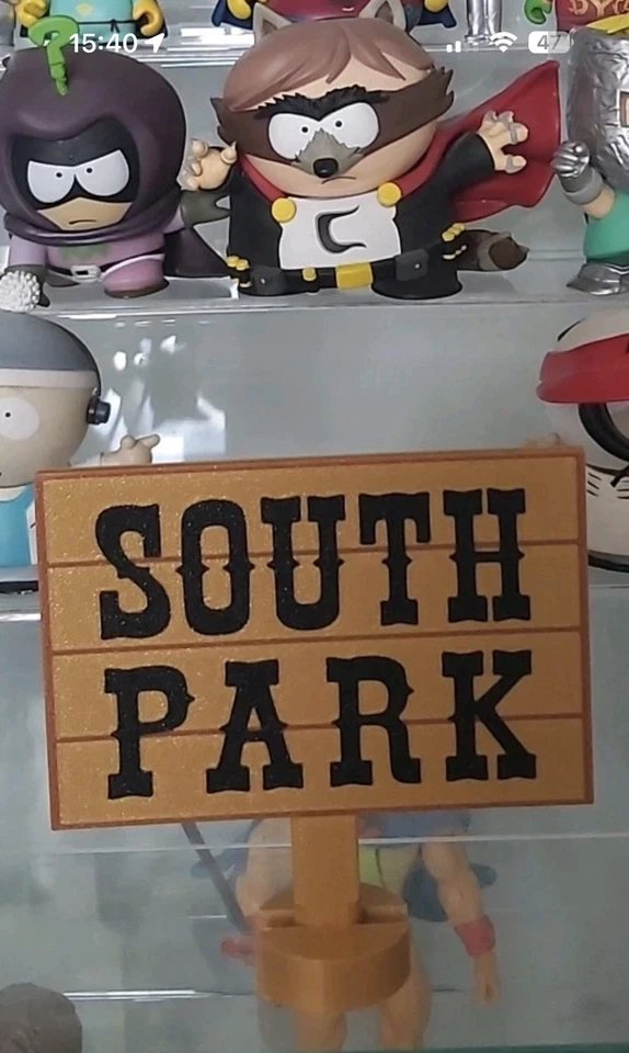 South Park Notice Board Sign Stand Logo Kenny Cartmam