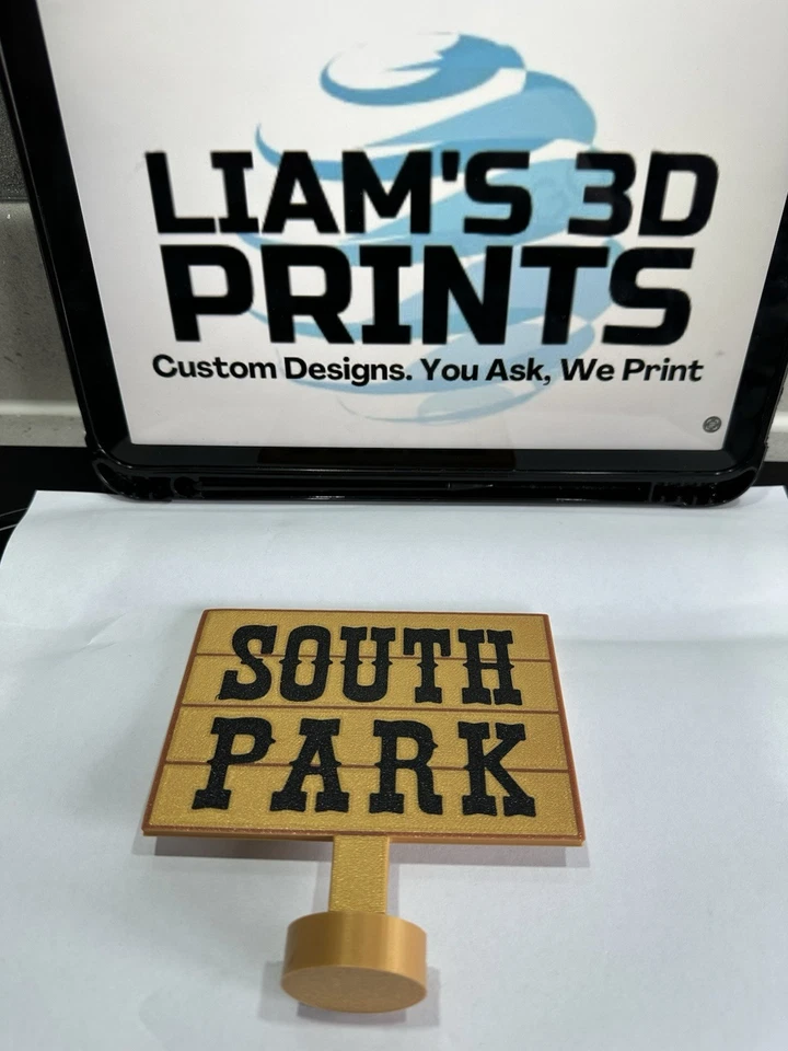 South Park Notice Board Sign Stand Logo Kenny Cartmam