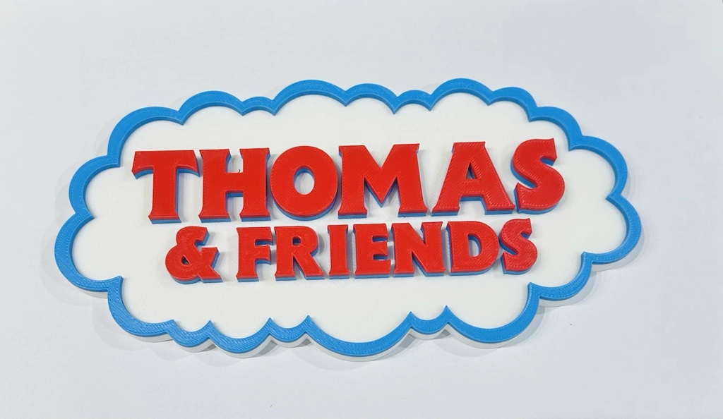 Decorative Thomas The Tank Engine and Friends Tv logo Sign Display Self Standing