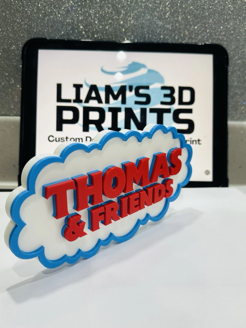 Decorative Thomas The Tank Engine and Friends Tv logo Sign Display Self Standing