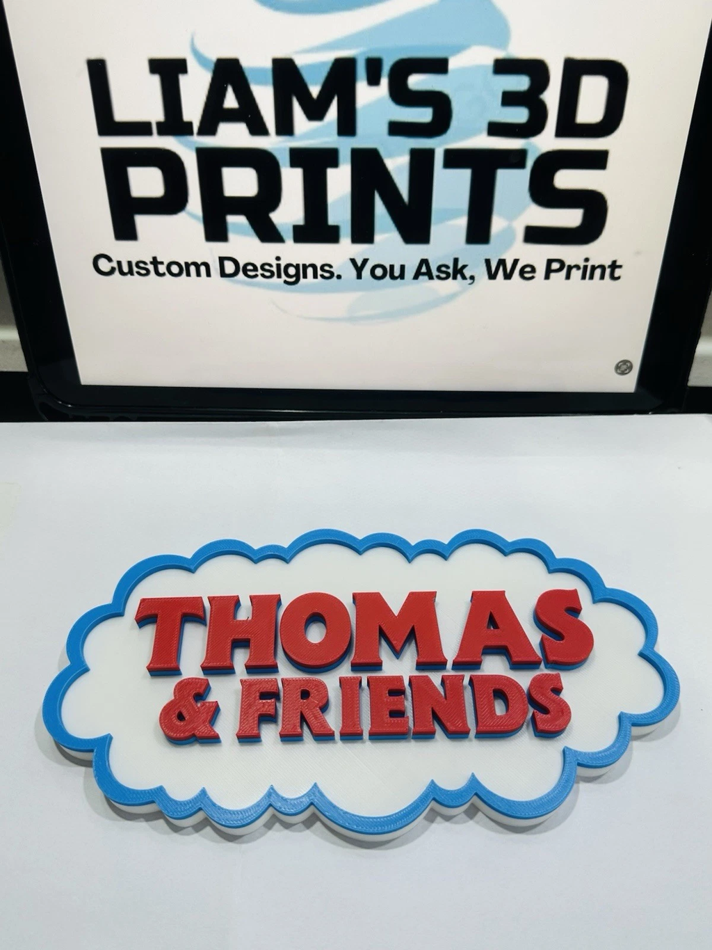 Decorative Thomas The Tank Engine and Friends Tv logo Sign Display Self Standing