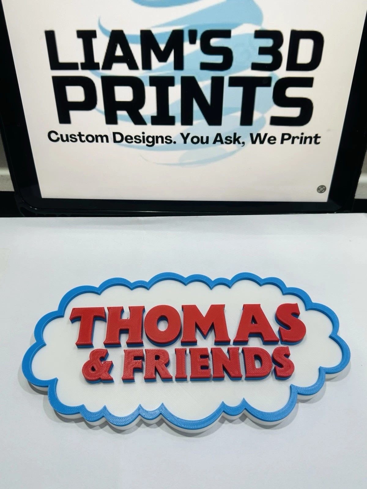 Decorative Thomas The Tank Engine and Friends Tv logo Sign Display Self Standing