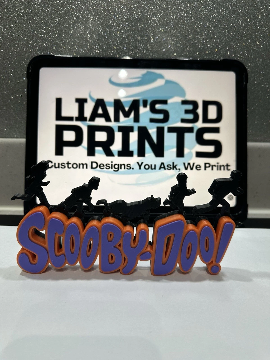 Decorative Scooby Doo Silhouette Self Standing TV Film logo Sign Display