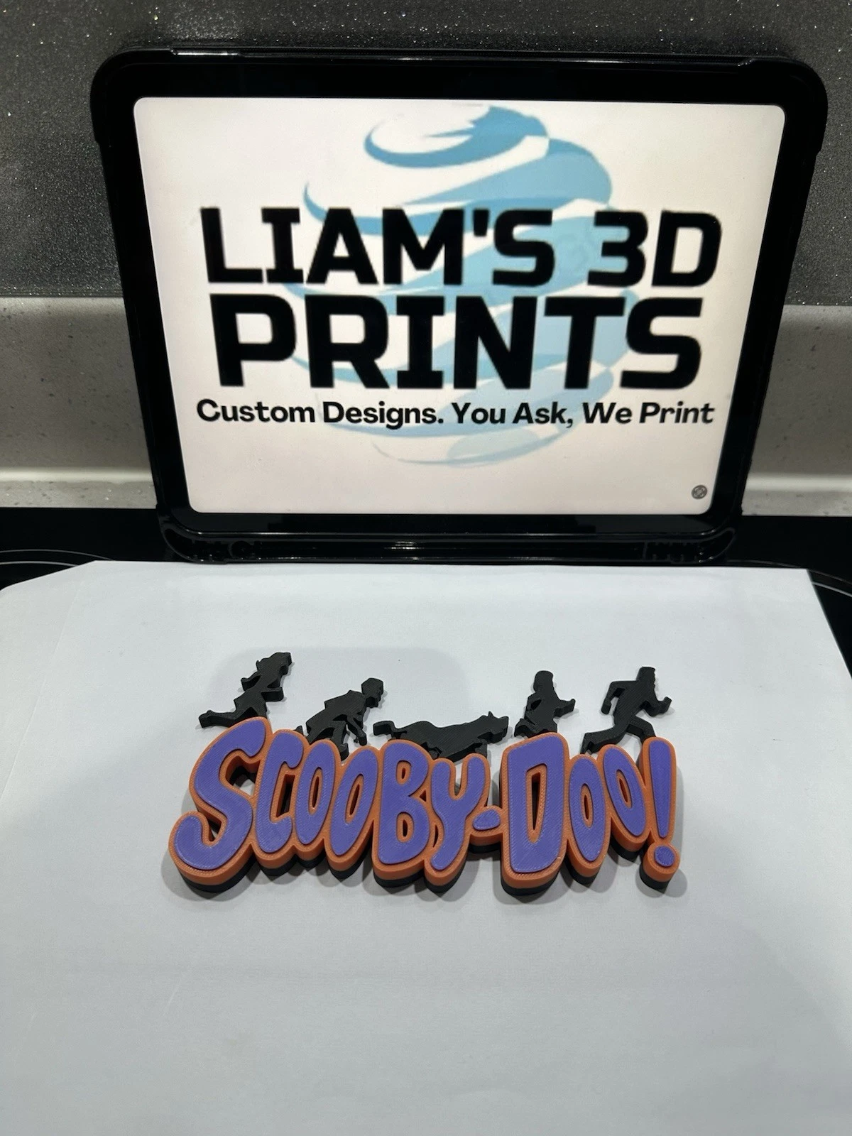 Decorative Scooby Doo Silhouette Self Standing TV Film logo Sign Display
