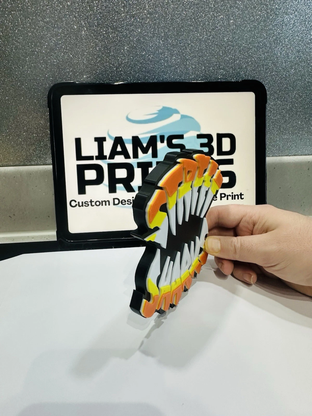 Decorative Street Sharks Film TV logo Sign Display Pops Self Standing