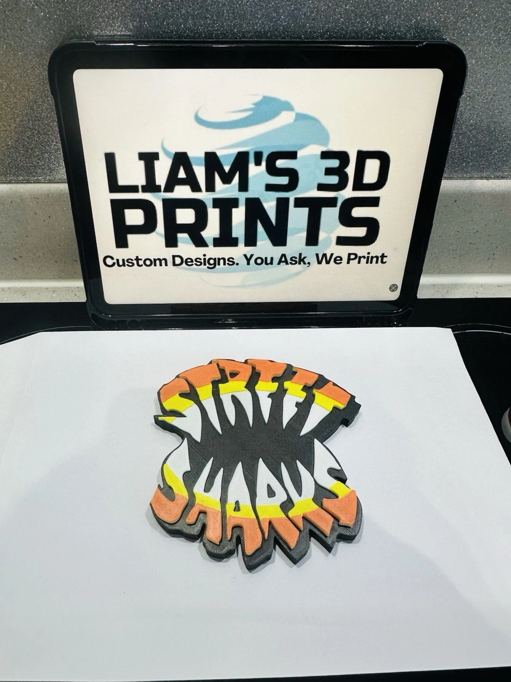 Decorative Street Sharks Film TV logo Sign Display Pops Self Standing